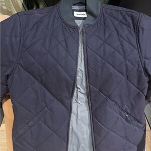 Taylor Stitch Quilted Navy Bomber Jacket